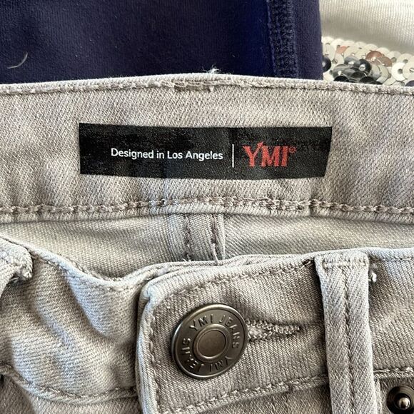 YMI Skinny Jeans Size 3/26 GUC Gray - Picture 3 of 5